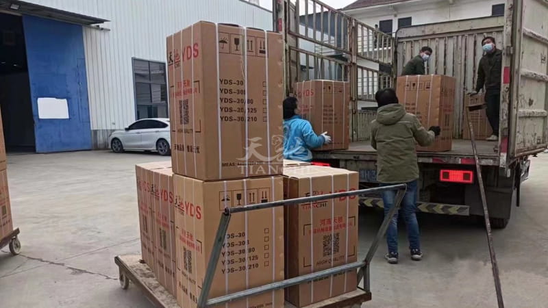 甘肅蘭州100個天（tiān）馳液氮罐發貨（huò）2